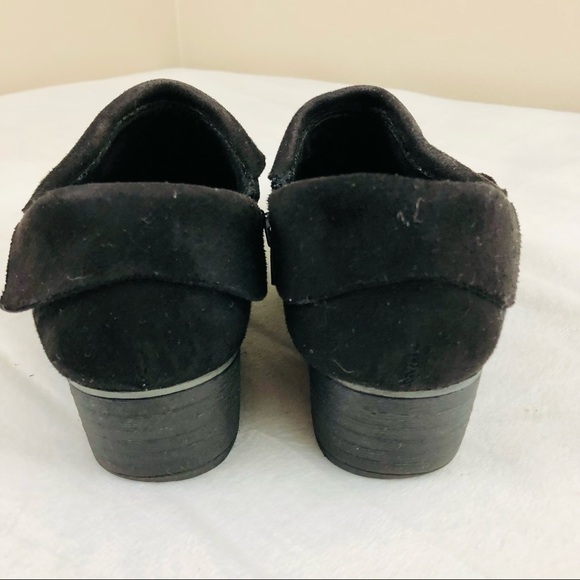 American Eagle Black slip on black heel ankle boots women’s size 6 1/2 - Picture 6 of 10